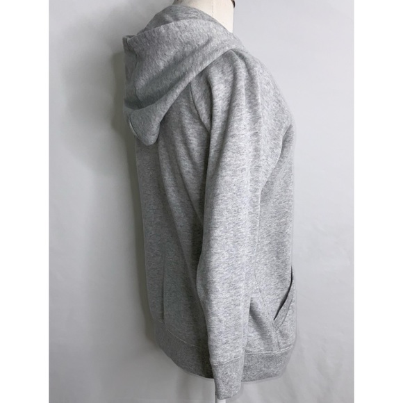 Champion Gray Fleece Hoodie Pink & White Logo XL - Picture 3 of 13